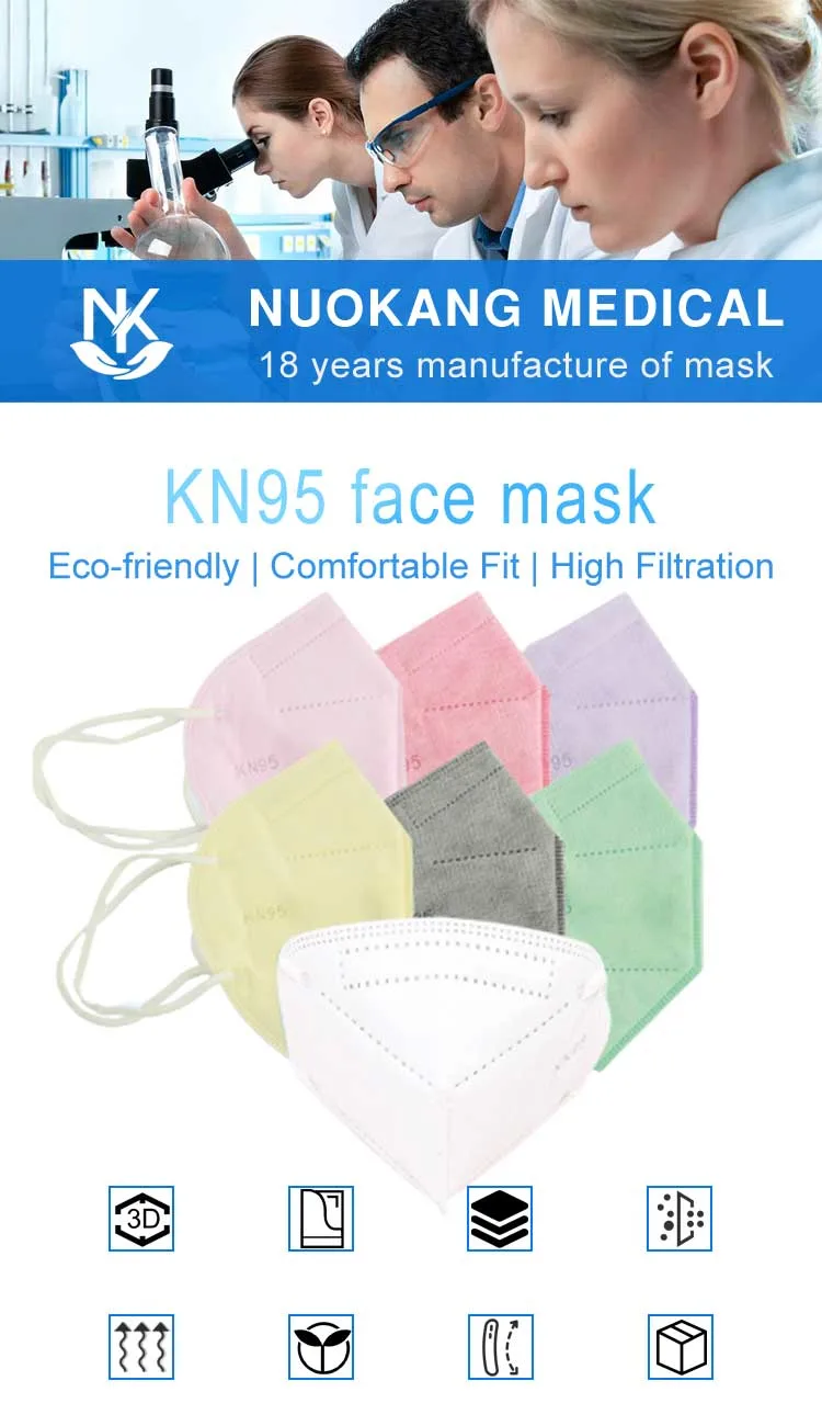 Nuokang Brand Face Mask KN95 Nose Mask Kids Facemask Cubrebocas Mascarilla KN95 Children Mask Adjustable Face Mask Kn95mask Kids