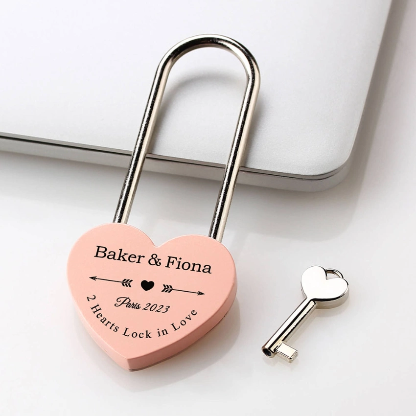 Custom Logo Wholesale Dropshipping Promotional Gift Items Personalized Love Padlock