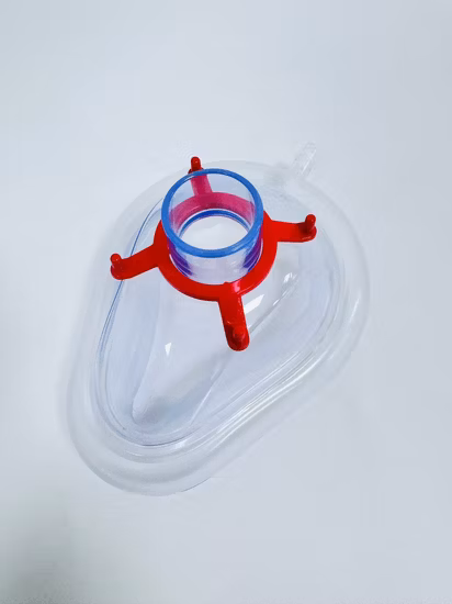 Masque d'anesthésie en PVC médical jetable pour enfant adulte de haute qualité