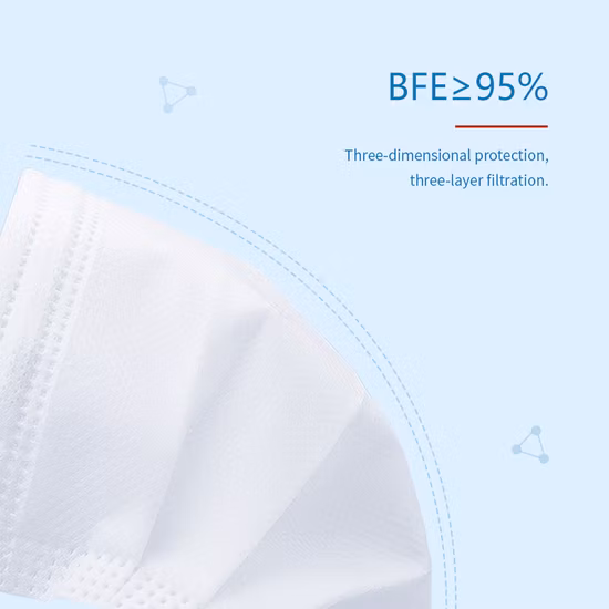 Masques de protection pour enfants 3 plis EPI jetables, blanc/noir/coloré