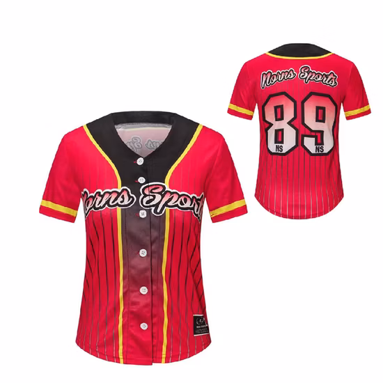 Maillot de softball personnalisé Maillot de baseball en polyester sur mesure