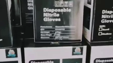 Gants d'examen jetables en nitrile domestiques poudrés et sans poudre